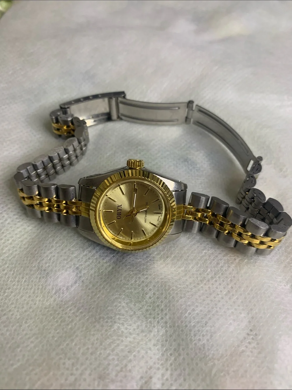 Oryx Two-Tone Gold and Silver Quartz Women’s Bracelet Watch